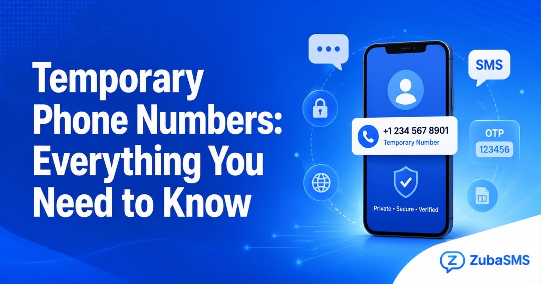 Temporary Phone Numbers guide explaining how virtual phone numbers work for secure SMS verification, instant OTP delivery, and online privacy.