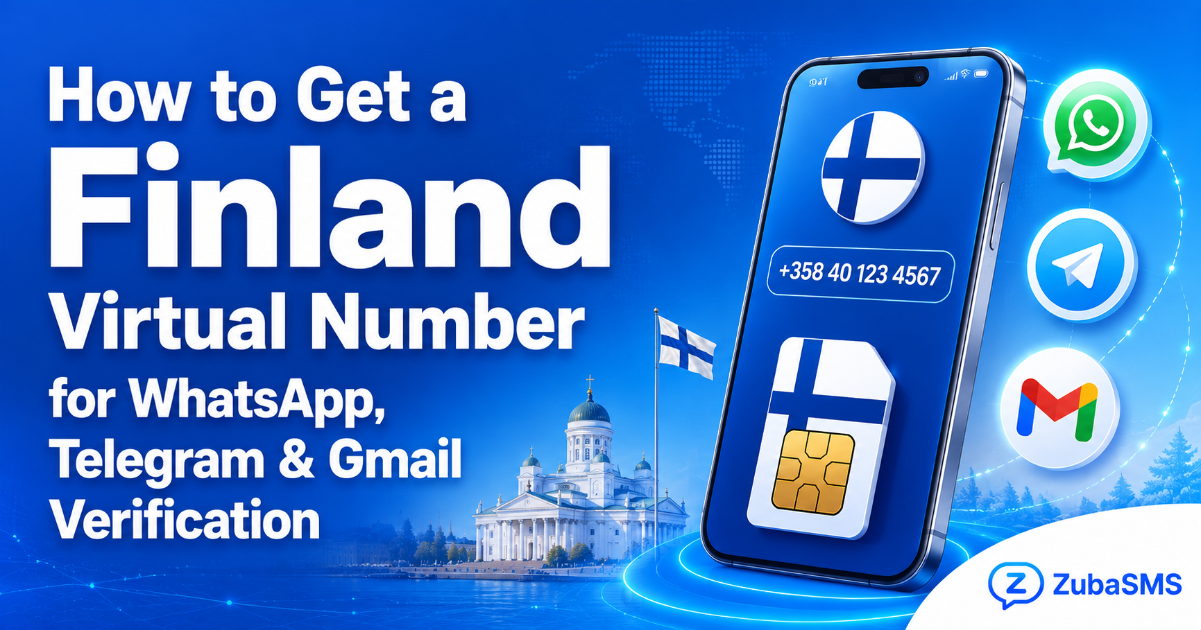 Finland virtual number for WhatsApp, Telegram, and Gmail verification with secure SMS verification, virtual phone numbers, and instant OTP delivery.