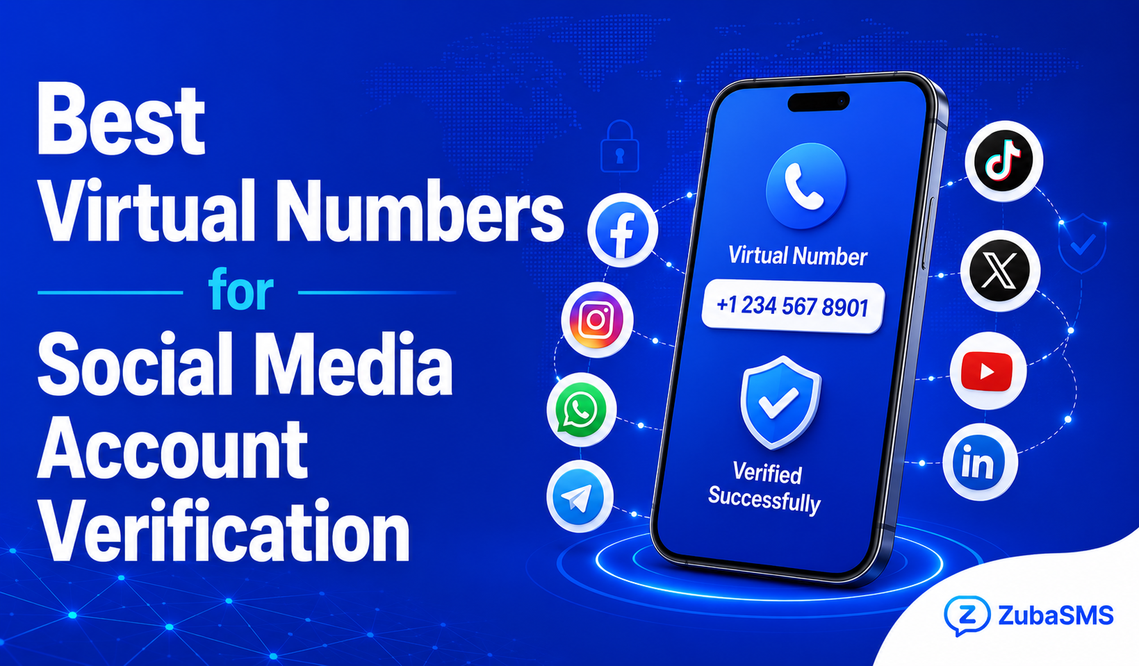 Best virtual numbers for social media account verification using SMS and OTP authentication.