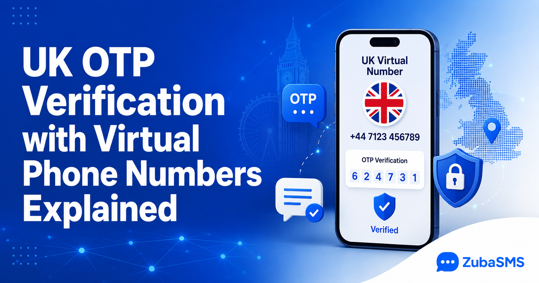 UK virtual phone number receiving OTP verification codes online.