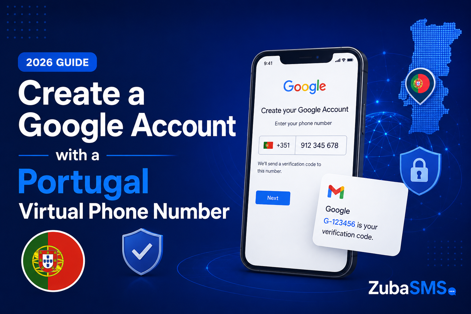 Portugal Virtual Number for Google