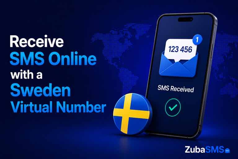 Receive SMS Online Sweden using a virtual phone number