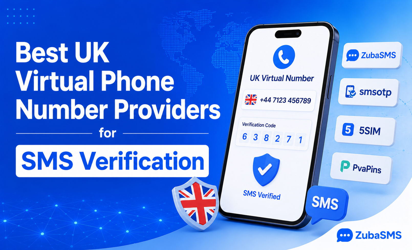Comparison of the best UK virtual phone number providers for secure SMS verification.