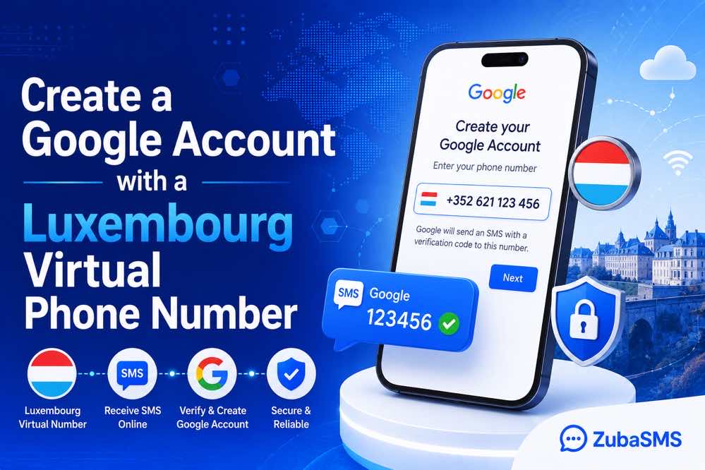 Luxembourg virtual number for Google Account verification