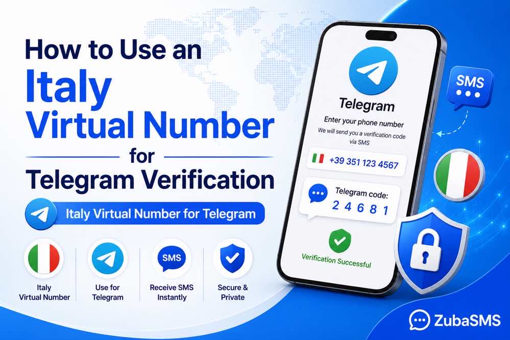 Italy virtual number for Telegram verification