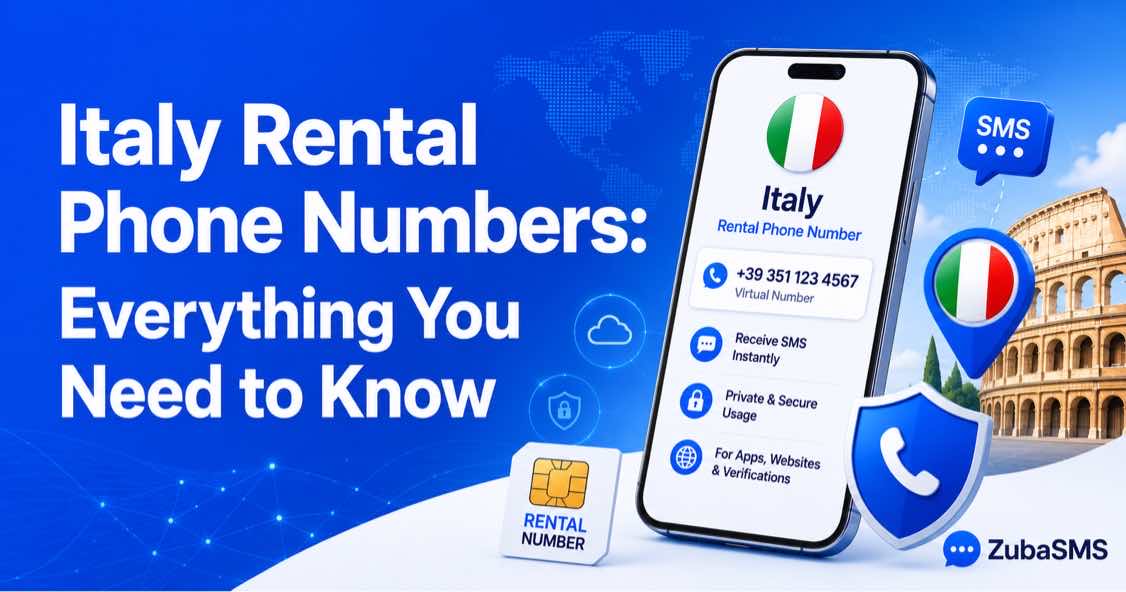 Italy rental phone number for receiving SMS online