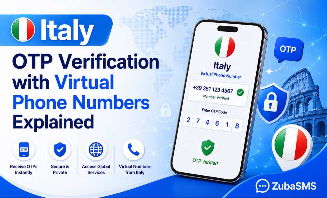 Italy OTP verification with a virtual phone number