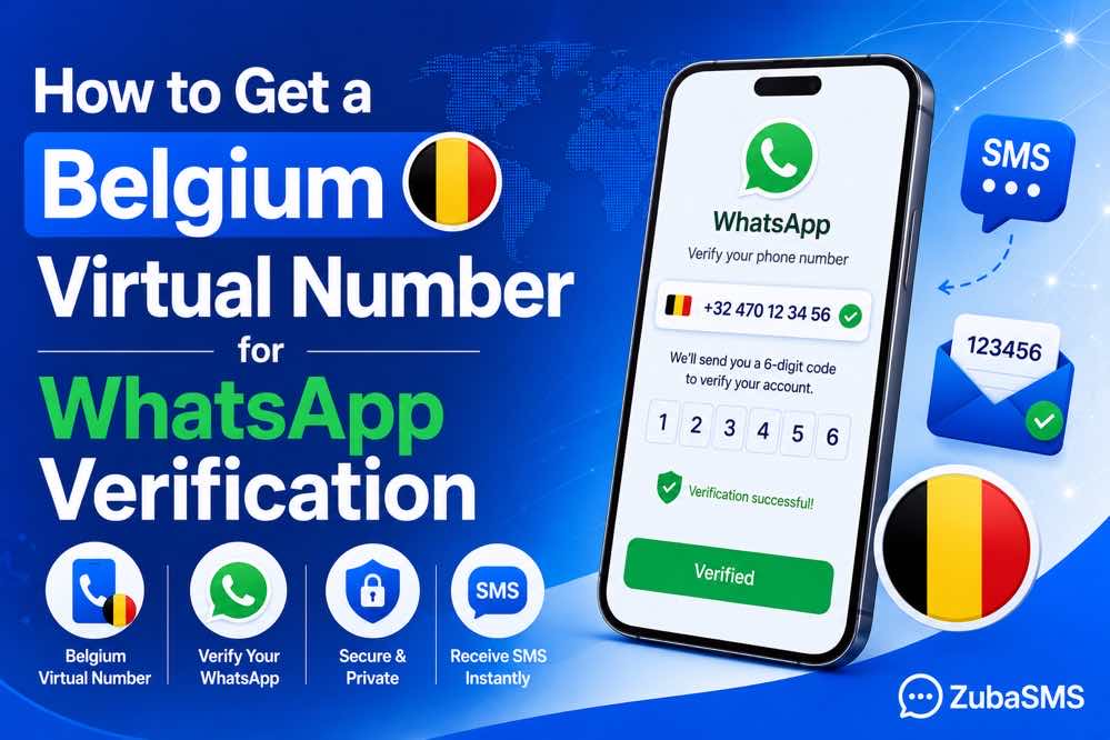 Belgium virtual number for WhatsApp verification