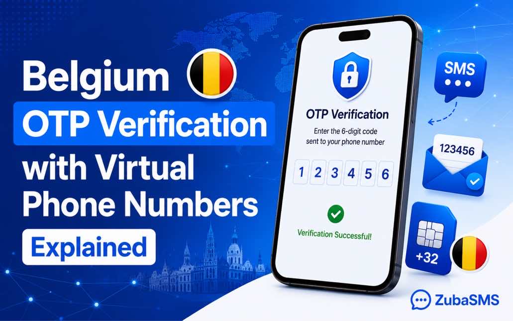 Belgium OTP verification with a virtual phone number