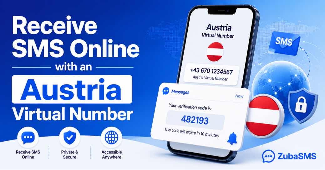 Receive SMS online Austria with a virtual phone number